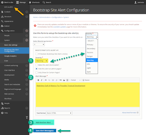 drupal create page